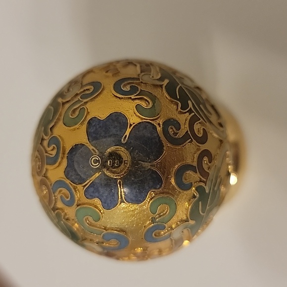 Franklin Mint Cloisonne Enamel 24K gold egg - Picture 6 of 8